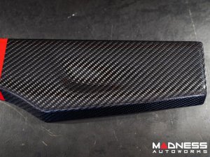 FIAT 500 Parcel Shelf - Carbon Fiber - Italian Racing Stripe w/ Black Scorpion  